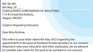 How to write job appointment letter |How to write appointment letter |private job appointment letter