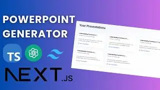 Build a Presentation Generator with Next.js, ShadCN, TypeScript, Prisma, Postgres, UploadThing