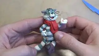 Кот Матроскин из пластилина. Матроскин из мультфильма Простоквашино.