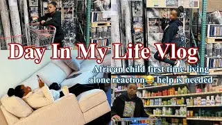 Day In My Life Vlog/ Watch An African Child First Time Living Alone Reaction 🤣 help is needed 🤯.