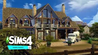 Modern Ranch House • Horse Ranch Expansion Pack • The Sims 4 • No CC | Speed Build