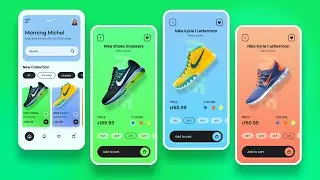 UI/UX Design and Prototyping an E-commerce Shoe App in Figma | From Sketch to App