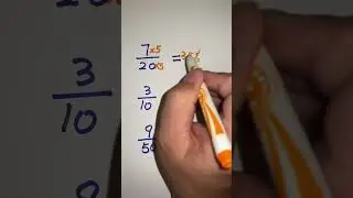 Converting Fractions to percents | Fraction to percentage #fractions #percent #percentage #shorts