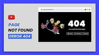 Page Not Found Design Using Html Css & Bootstrap | 404 Error Page Design In Html Css & Bootstrap