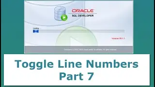 How to Show Line Numbers in Oracle SQL Developer - Part 7