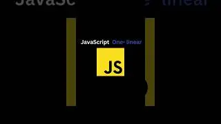 JavaScript One-linear👩‍💻 #shorts #javascript #programming #webdevelopment #coding