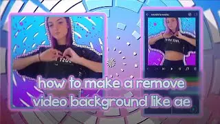 how to make a remove video background like ae | in Alight motion tutorials