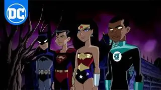 Justice League Unlimited - Kid Justice League Fights Mordred | Super Scenes | DC