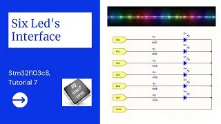 Six Led's Interface with Stm32f103c8