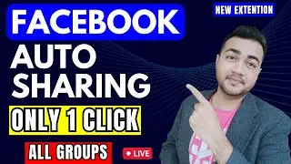 One Click Facebook post Auto sharing method | One Click Share Video in all groups Extension