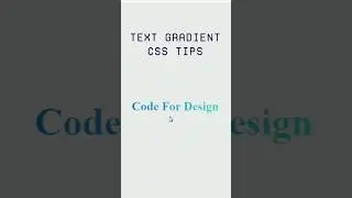 Text gradient css tips | 
