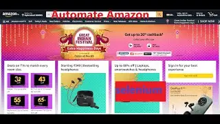 P1- How to Automate Amazon Website with Selenium | Add item to cart of Amazon| Links | Actions