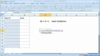 Data Validation 9 - Prevent Duplicate Entries in a List.avi