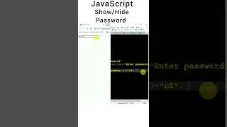 JavaScript Show and Hide password using only html and CSS  