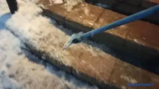 Лед на ступенях  из арт бетона , отколоть можно или фейк  ,  А  Беляев