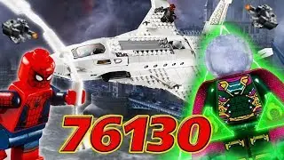 Обзор LEGO Spider-Man 76130 - Stark Jet and the Drone Attack