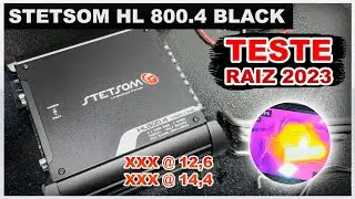 Módulo Amplificador Stetsom High Line BLACK HL 800.4 Canais - Teste de Potência 2023