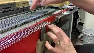 Вывязывание пятки на машине подробно