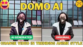 🎬 DOMO Ai Tutorial | Change Your Videos into Trending Anime Movies | Video to Video Ai 🎨📹