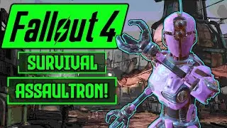 Can I Beat Fallout 4 Survival Difficulty as an Assaultron?! | Fallout 4 Survival Challenge!