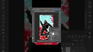 MILES MORALES HALFTONE EFFECT IN PHOTOSHOP BETA #shorts