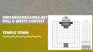 Temple Town - Roll and Write Game Design Contest - Playthrough