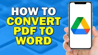 How To Convert Pdf To Word Using Google Drive (Easiest Way)