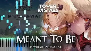 ｢Meant To Be  / Cetus Island Fireworks Cutscene Soundtrack｣ -  Tower of Fantasy OST Piano Cover