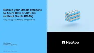 Backup Oracle snapshots to Azure blob using Cloud Backup Service