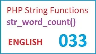 PHP String Functions str_word_count-vlr training