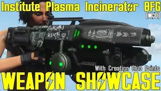 Fallout 4: Institute Plasma Incinerator Rifle - Weapon Mod Showcase