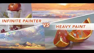 Infinite Painter vs Heavy Paint (MY FAVORITE DIGITAL PAINTING APPS FOR IPAD!)