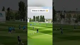 Never forget when Zinedine Zidane assisted Luka Modric (via: RealMadrid/IG) #shorts