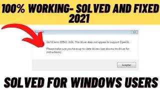 How to Fix Minecraft GLFW Error 65542 WGL The Driver Does not Appear To Support OpenGL  Tlauncher