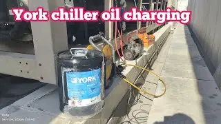 York YCIV chiller oil charging | chiller compressor oil charging