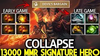 COLLAPSE [Doom] 13000 MMR Offlane Show His Signature Hero Dota 2