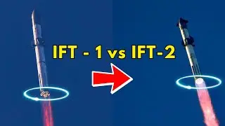 Starship Launch IFT-2 Vs IFT-1 : Perfectly Synced Side by Side Comparison Video