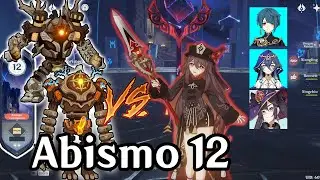 Hu Tao  VS Guardianes de las Ruinas del Abismo 12 sala 1 Showcast | Genshin Impact 3.4