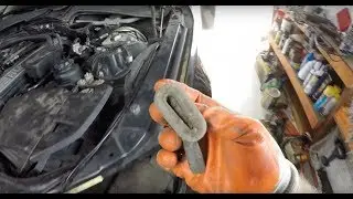 BMW E60 How To Clean Rain Water Drains Water In Ecu Box, Wet Carpet Fix