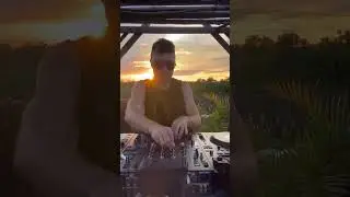 Amazing sunset with Psytrance music by Querox #ephimeratulum #dj #psytrance #tulumvibes
