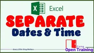 How to Separate Date and time Values in Excel using Formulas