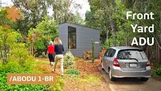 Backyard prefab blended perfectly. So she installed it in front