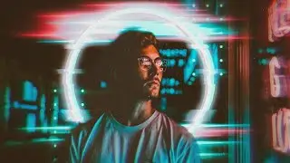 Picsart - Neon Glitch Effect