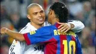 Ronaldinho & Ronaldo Destroying in Real Madrid vs Barcelona 2005