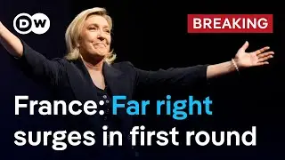 French election: Far-right RN projected to win first round | DW News