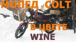 Мопед COLT в цвете WINE (