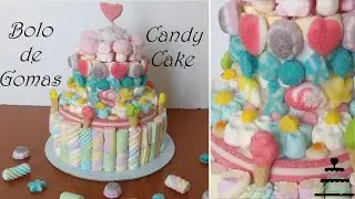 NO BAKE Gummy/Candy Cake  - (ENGLISH SUBTITLES)