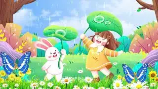 Animated Video of a Rabbit and a Little Girl | No Copyright Free Backgrounds