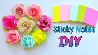 They look so real - DIY Paper Roses | Sticky Notes Craft