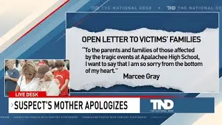 Mother of Georgia school shooting suspect apologizes in letter to victim families